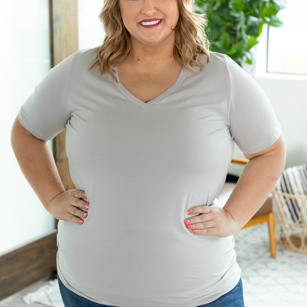 
                      
                        Michelle Mae Olivia Tee - Stone Grey
                      
                    