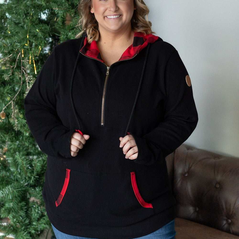 
                      
                        Avery Accent HalfZip Hoodie - Buffalo Plaid
                      
                    