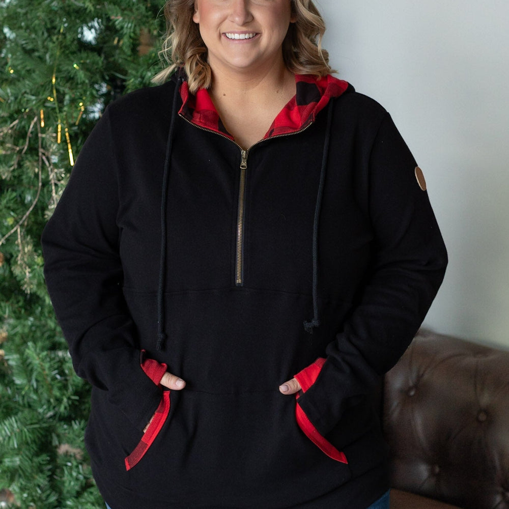 
                      
                        Avery Accent HalfZip Hoodie - Buffalo Plaid
                      
                    