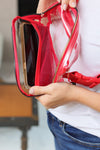 Clear Bum Bag - Red