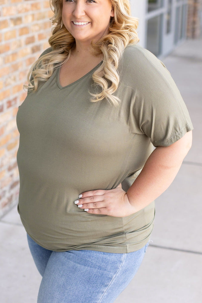 
                      
                        Chloe Cozy Tee - Olive
                      
                    