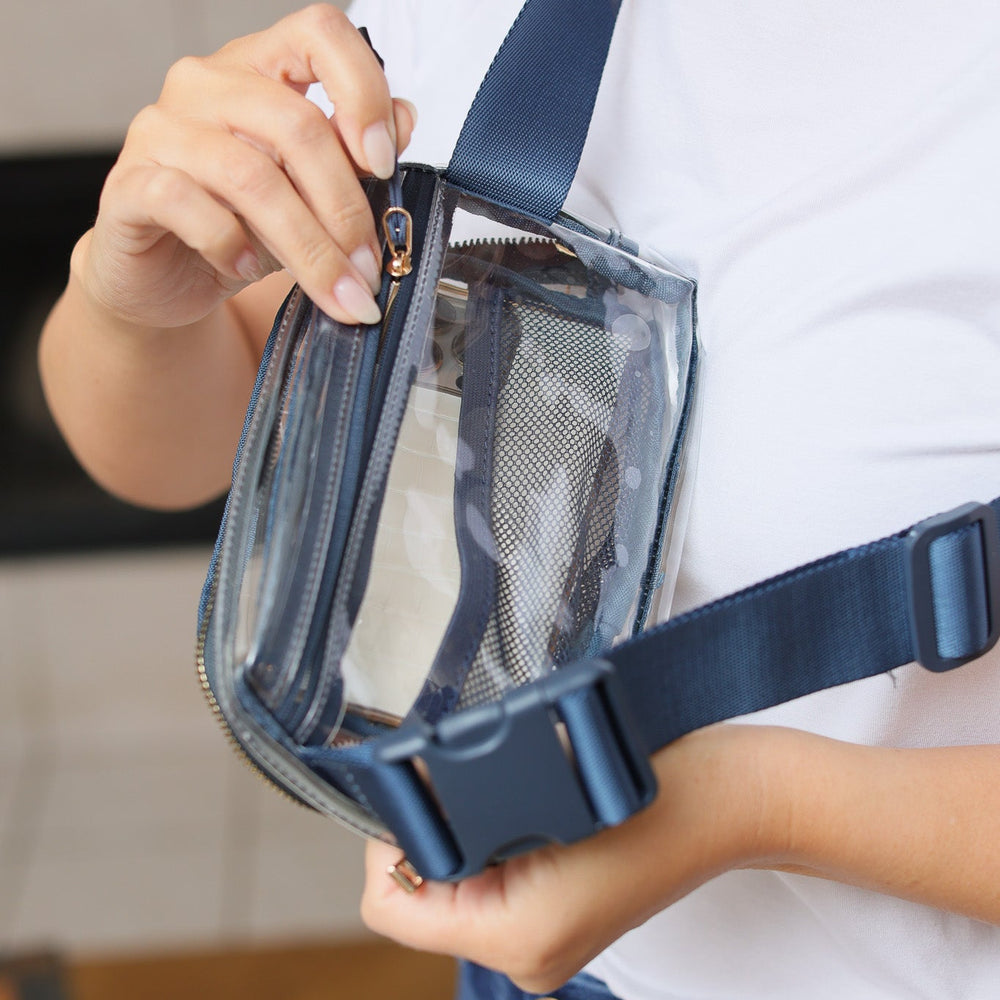 
                      
                        Clear Bum Bag - Navy
                      
                    