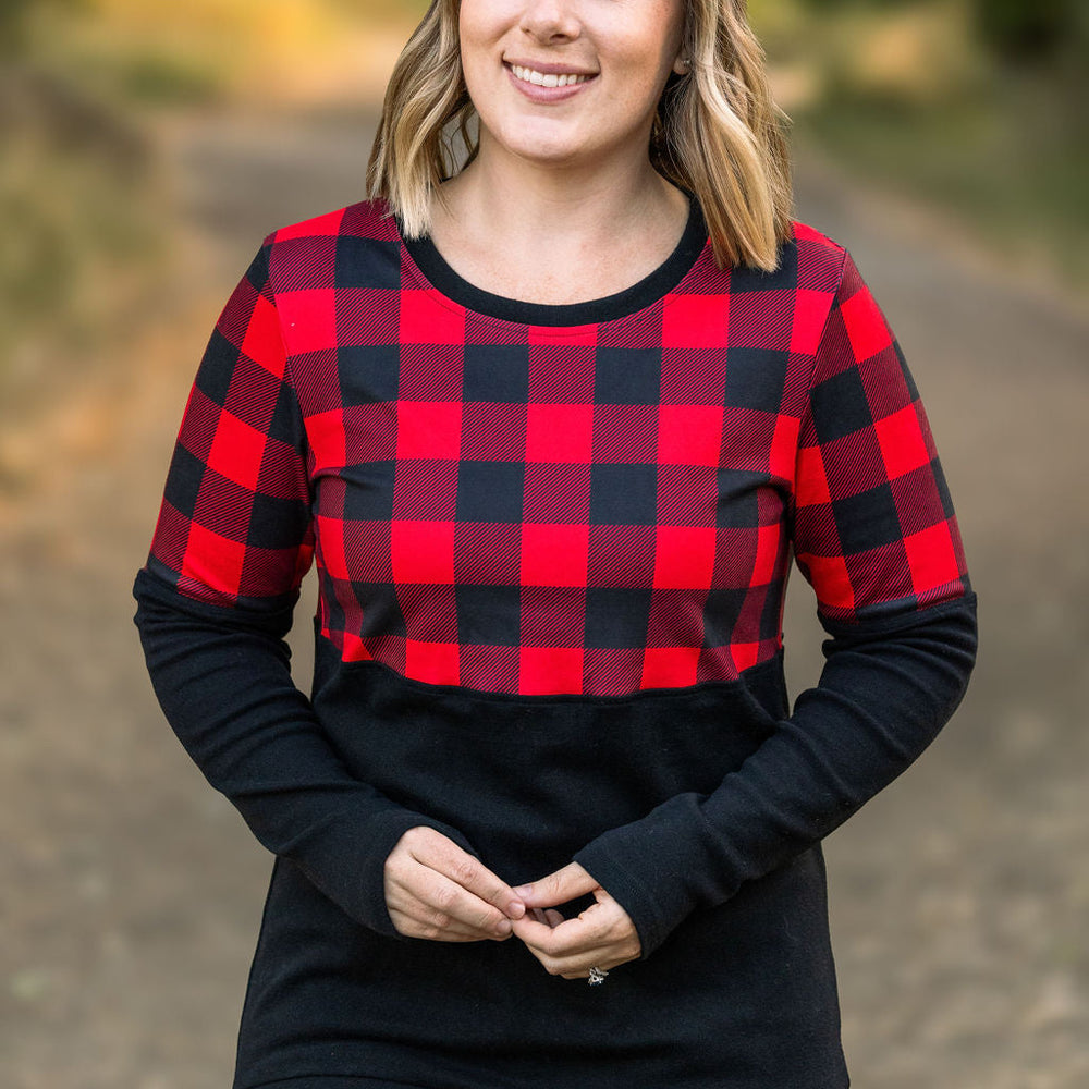 
                      
                        Natalie Pullover - Buffalo Plaid
                      
                    