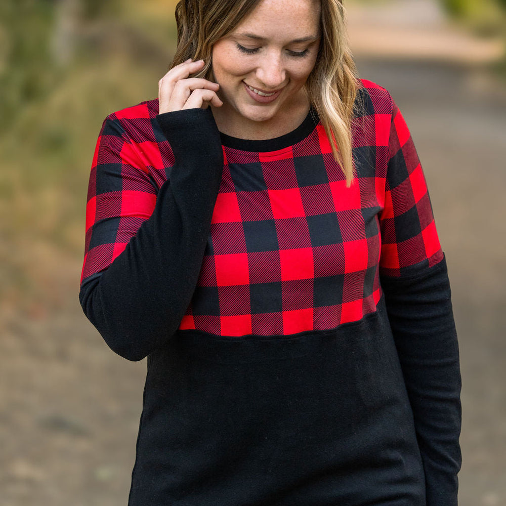 
                      
                        Natalie Pullover - Buffalo Plaid
                      
                    