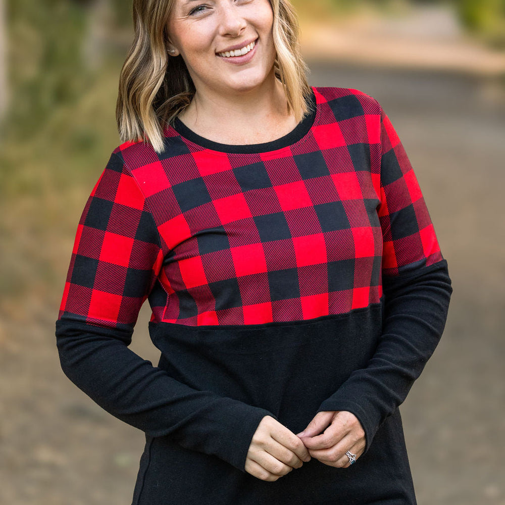 
                      
                        Natalie Pullover - Buffalo Plaid
                      
                    