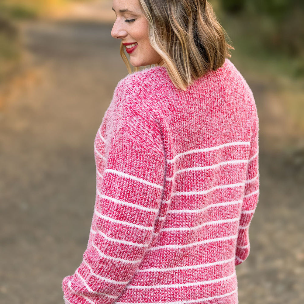 
                      
                        Cozy Striped Sweater - Red
                      
                    