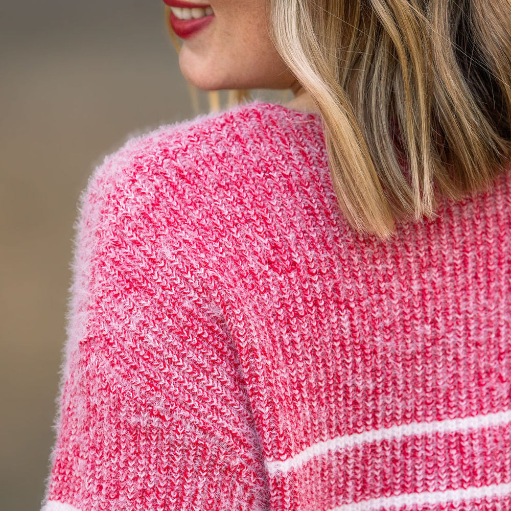 
                      
                        Cozy Striped Sweater - Red
                      
                    