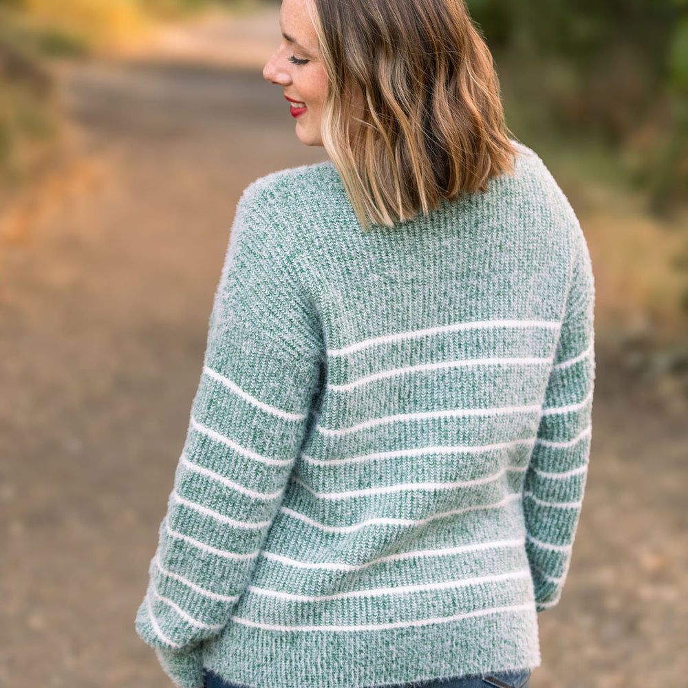 
                      
                        Cozy Striped Sweater - Green
                      
                    