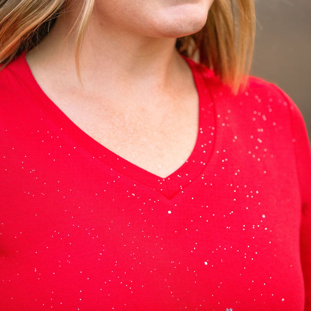 
                      
                        Olivia Tee - Red Sparkle
                      
                    