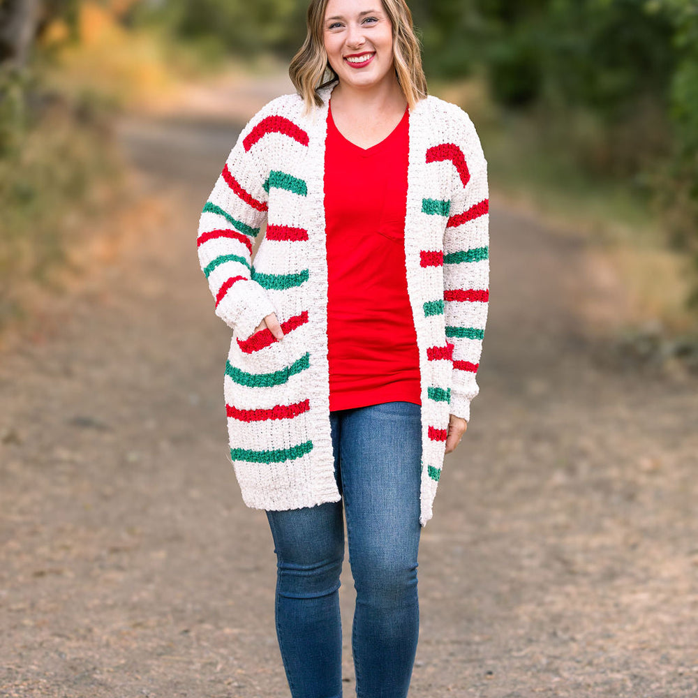 
                      
                        Christmas Stripe Cardigan
                      
                    