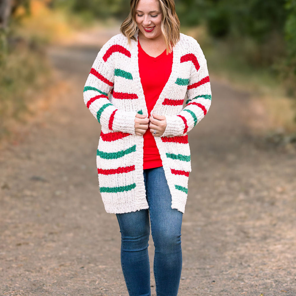 
                      
                        Christmas Stripe Cardigan
                      
                    