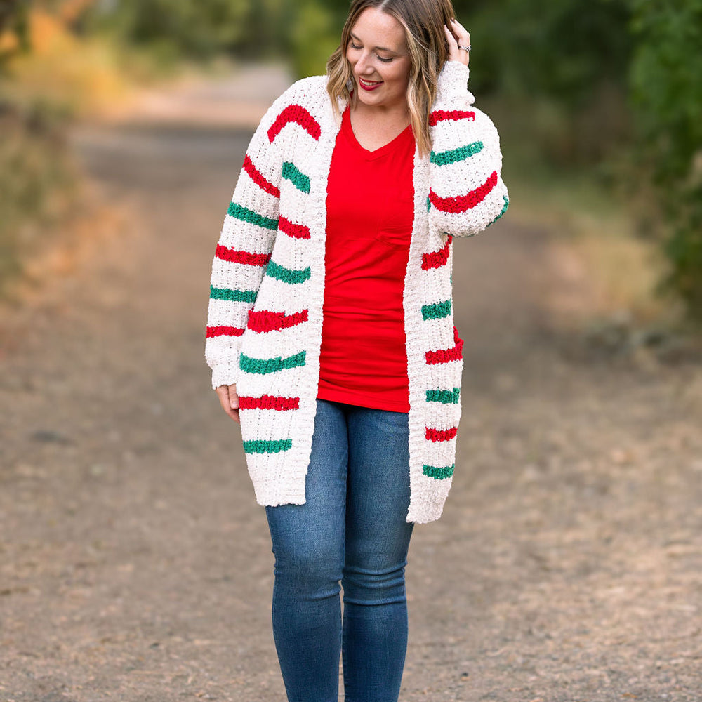 
                      
                        Christmas Stripe Cardigan
                      
                    