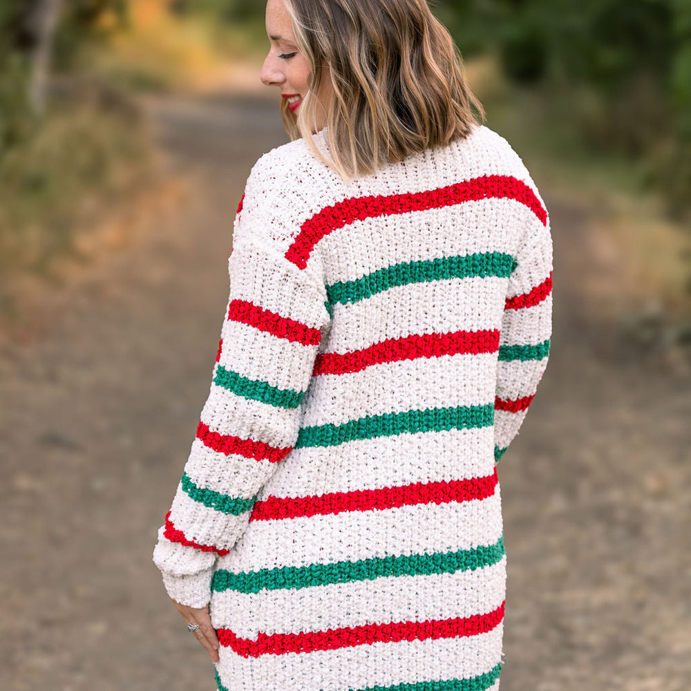 
                      
                        Christmas Stripe Cardigan
                      
                    