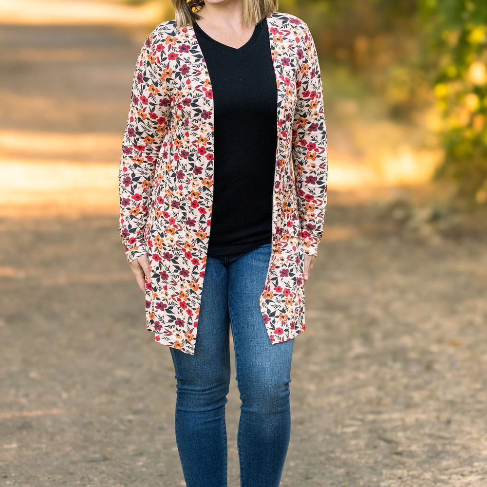 
                      
                        Classic Cardigan - Red Floral
                      
                    