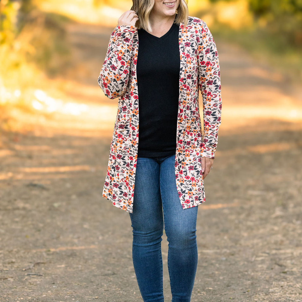 
                      
                        Classic Cardigan - Red Floral
                      
                    