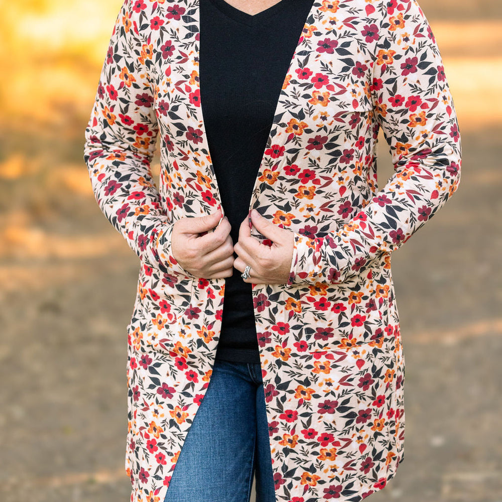 
                      
                        Classic Cardigan - Red Floral
                      
                    