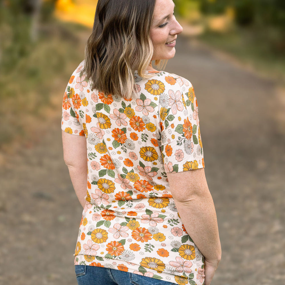 
                      
                        Chloe Cozy Tee - Fall Boho Floral
                      
                    