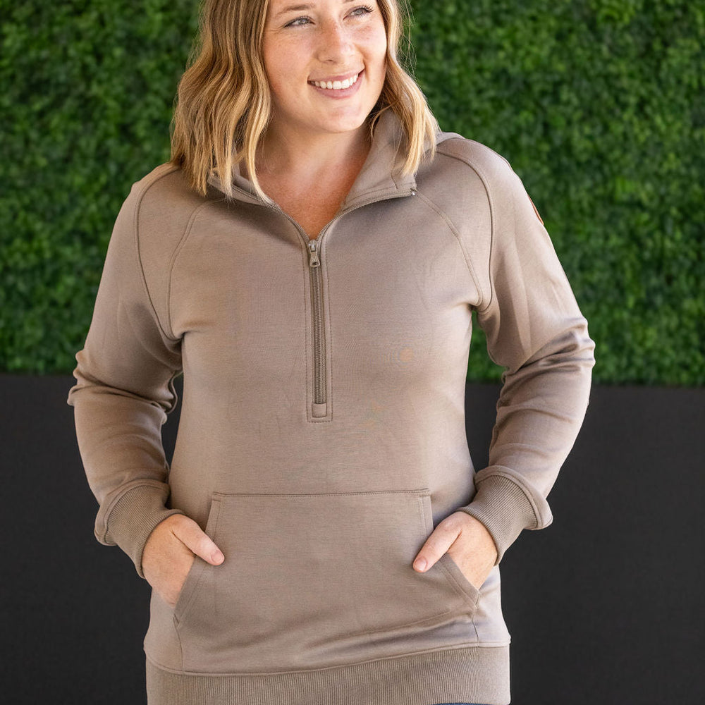 
                      
                        Scuba HalfZip Hoodie - Mocha
                      
                    