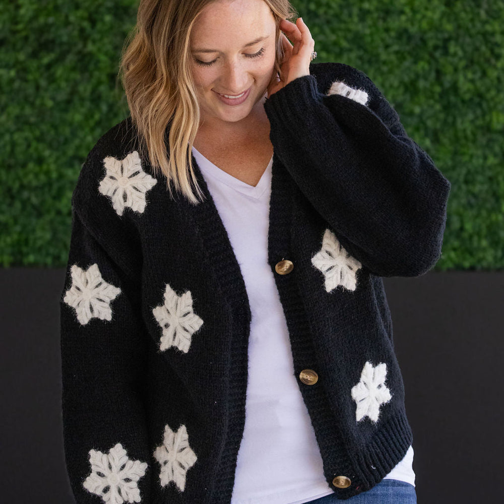 
                      
                        Snowflake Cardigan - Black
                      
                    