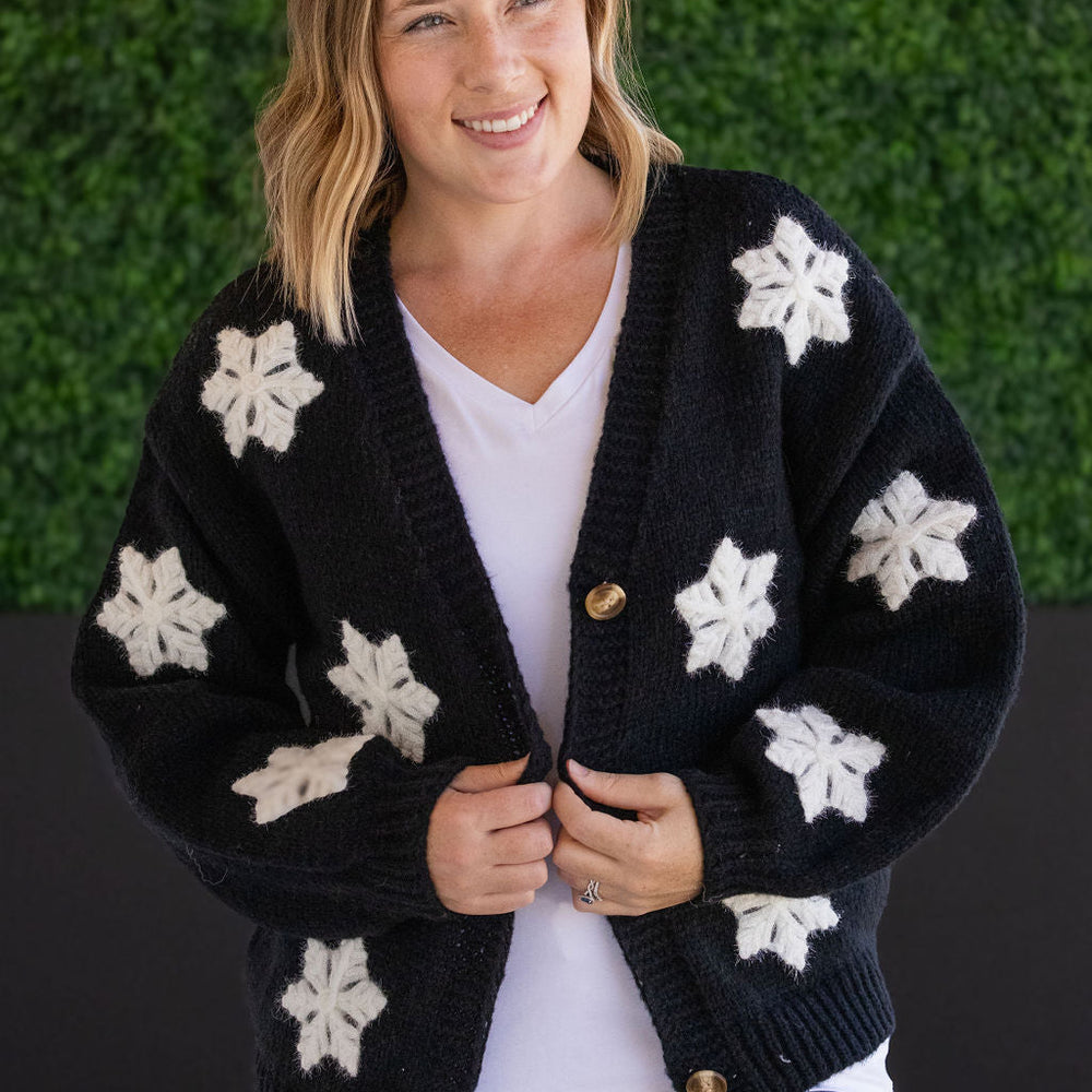 
                      
                        Snowflake Cardigan - Black
                      
                    