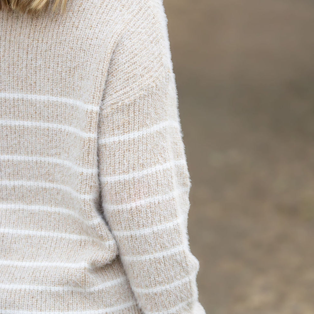 
                      
                        Cozy Striped Sweater - Natural
                      
                    