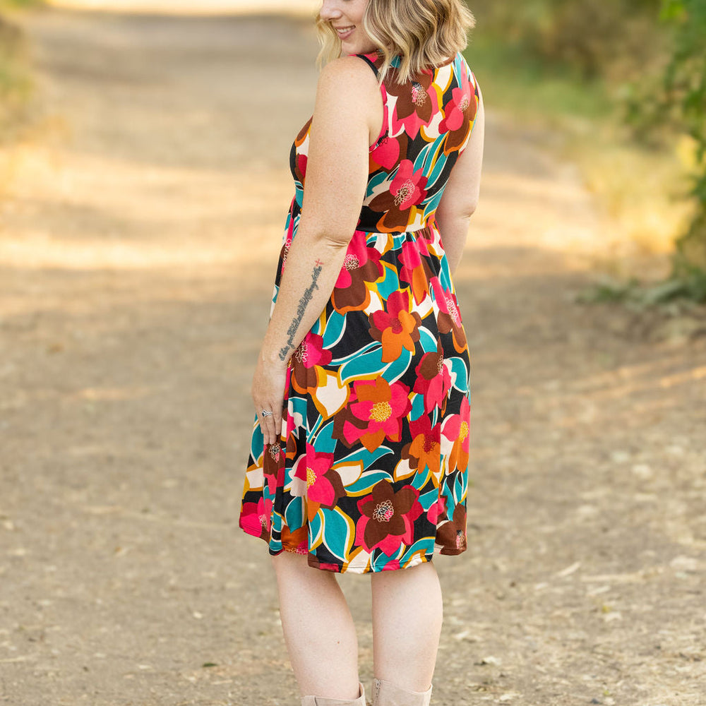 
                      
                        Kelsey Tank Dress - Bold Magenta Floral
                      
                    