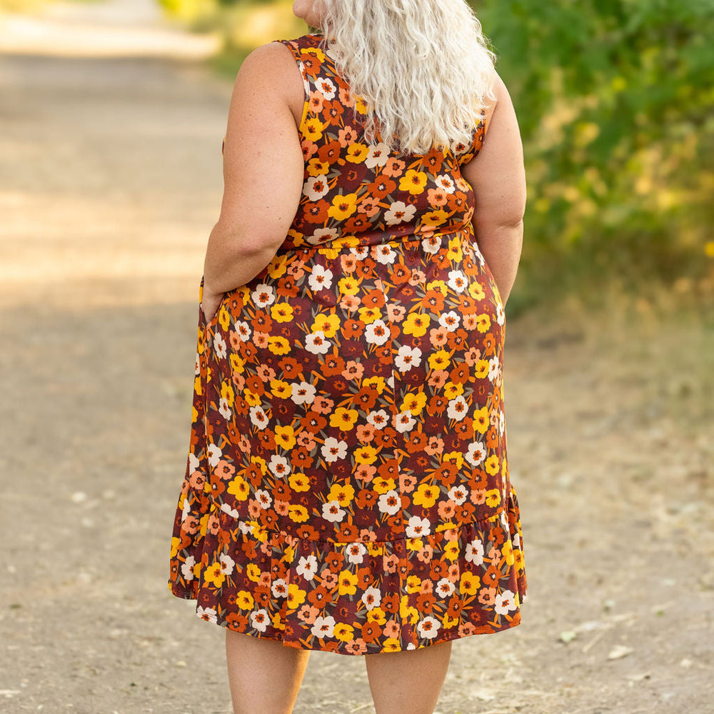 
                      
                        Bailey Dress - Brown Fall Floral
                      
                    