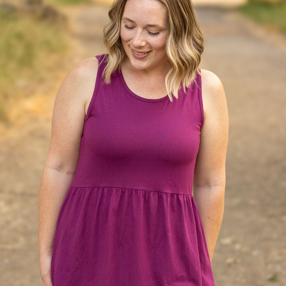 
                      
                        Renee Ruffle Tank - Dark Purple
                      
                    