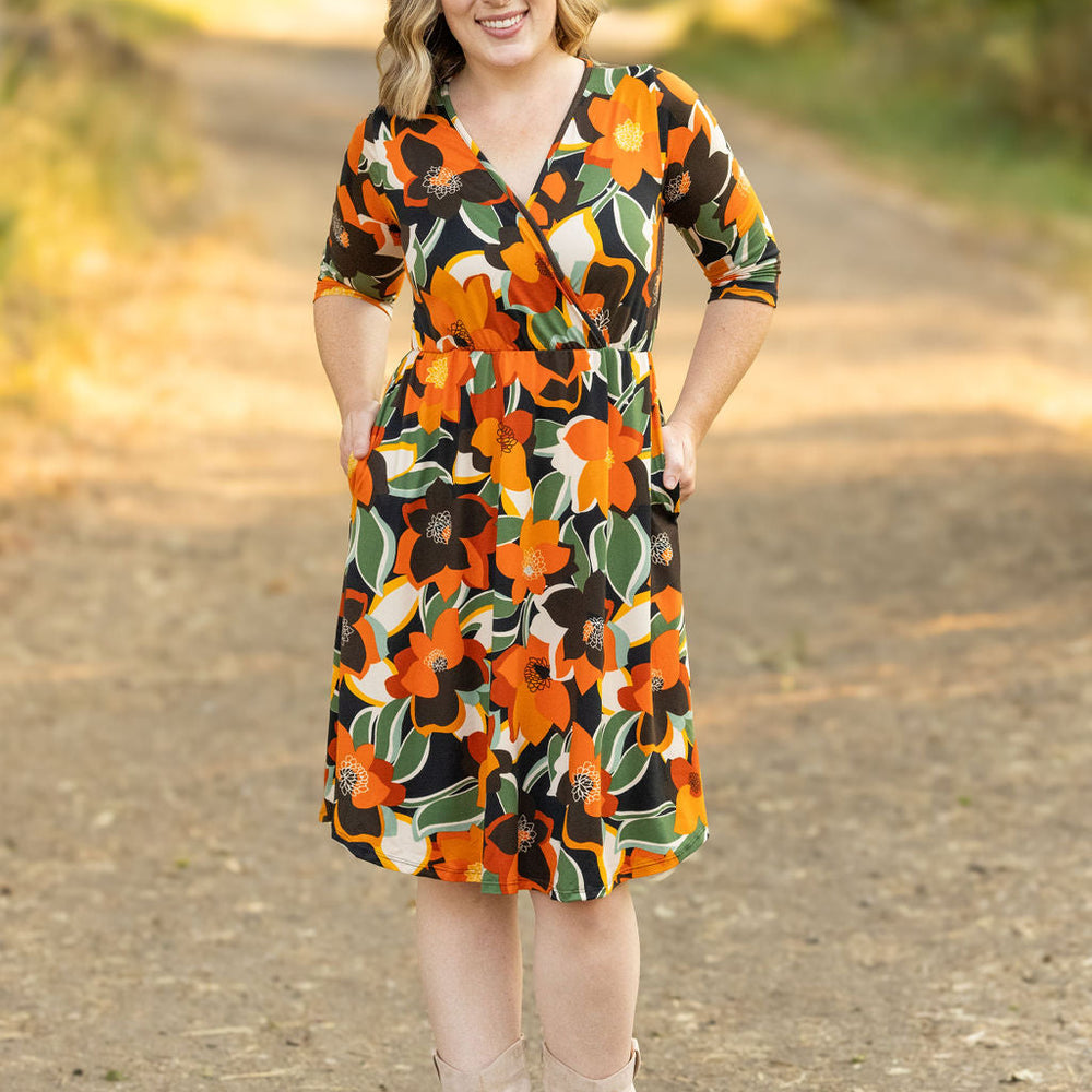 
                      
                        Taylor Dress - Bold Olive Floral
                      
                    