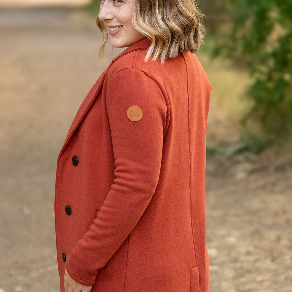 
                      
                        Scarlett Sweater Jacket - Pumpkin
                      
                    