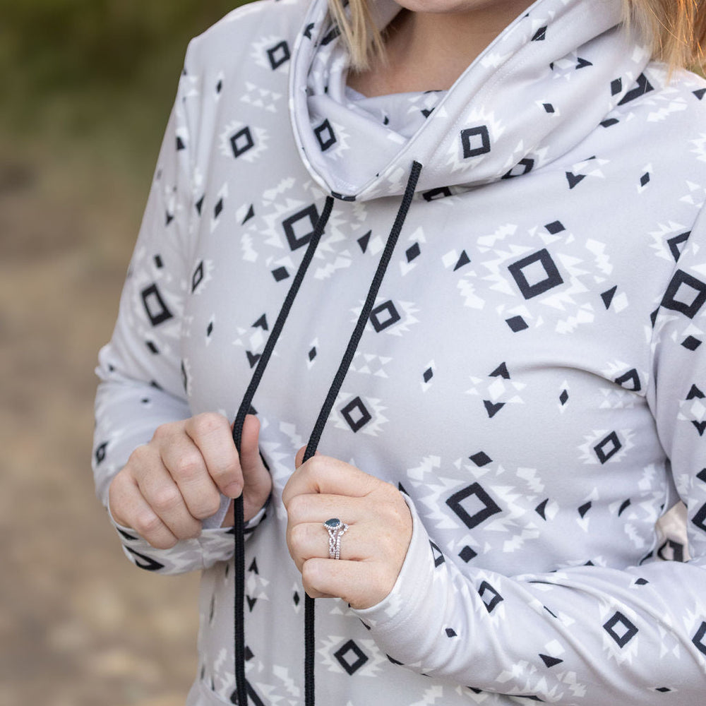 
                      
                        Soft Funnel Neck - Grey Geometric
                      
                    