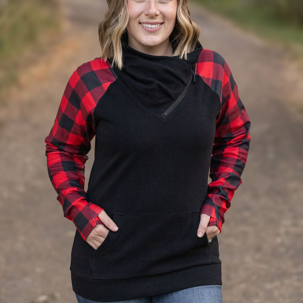 
                      
                        Zoey ZipCowl - Black and Buffalo Plaid
                      
                    