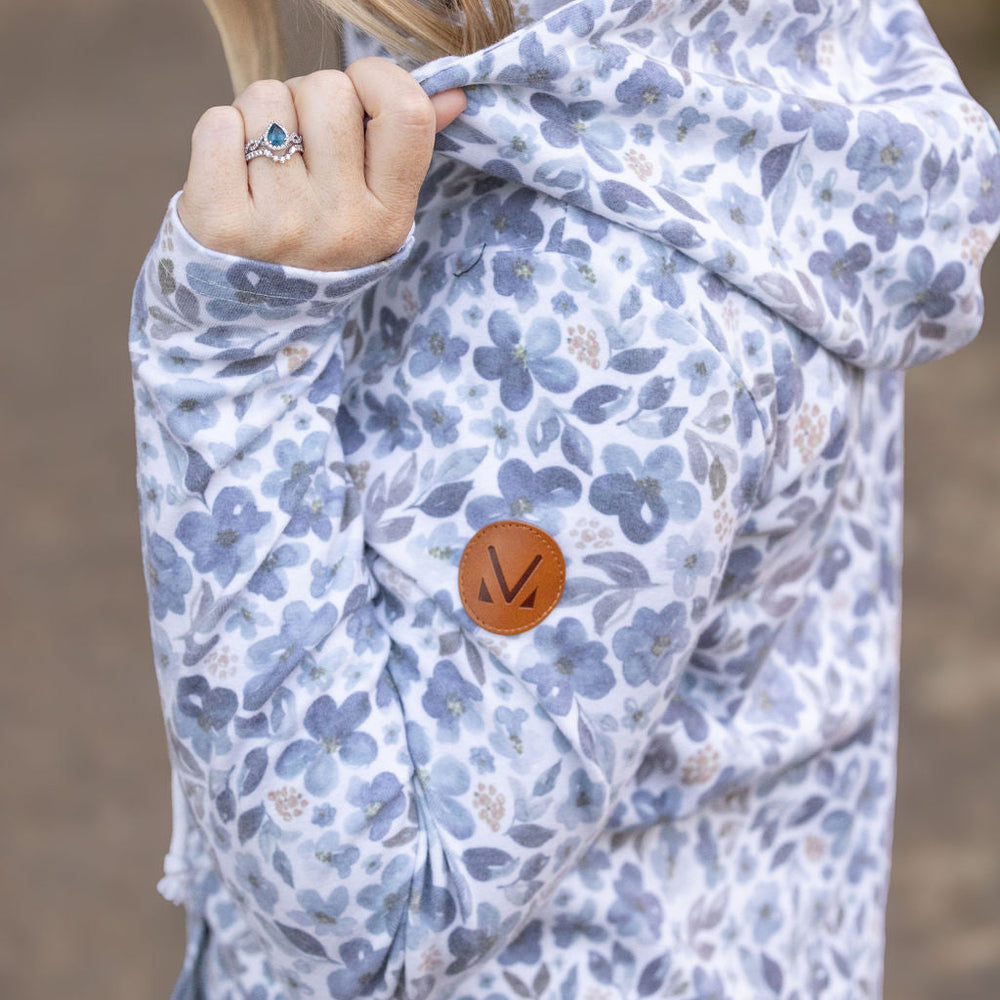 
                      
                        HalfZip Hoodie - Blue Floral
                      
                    