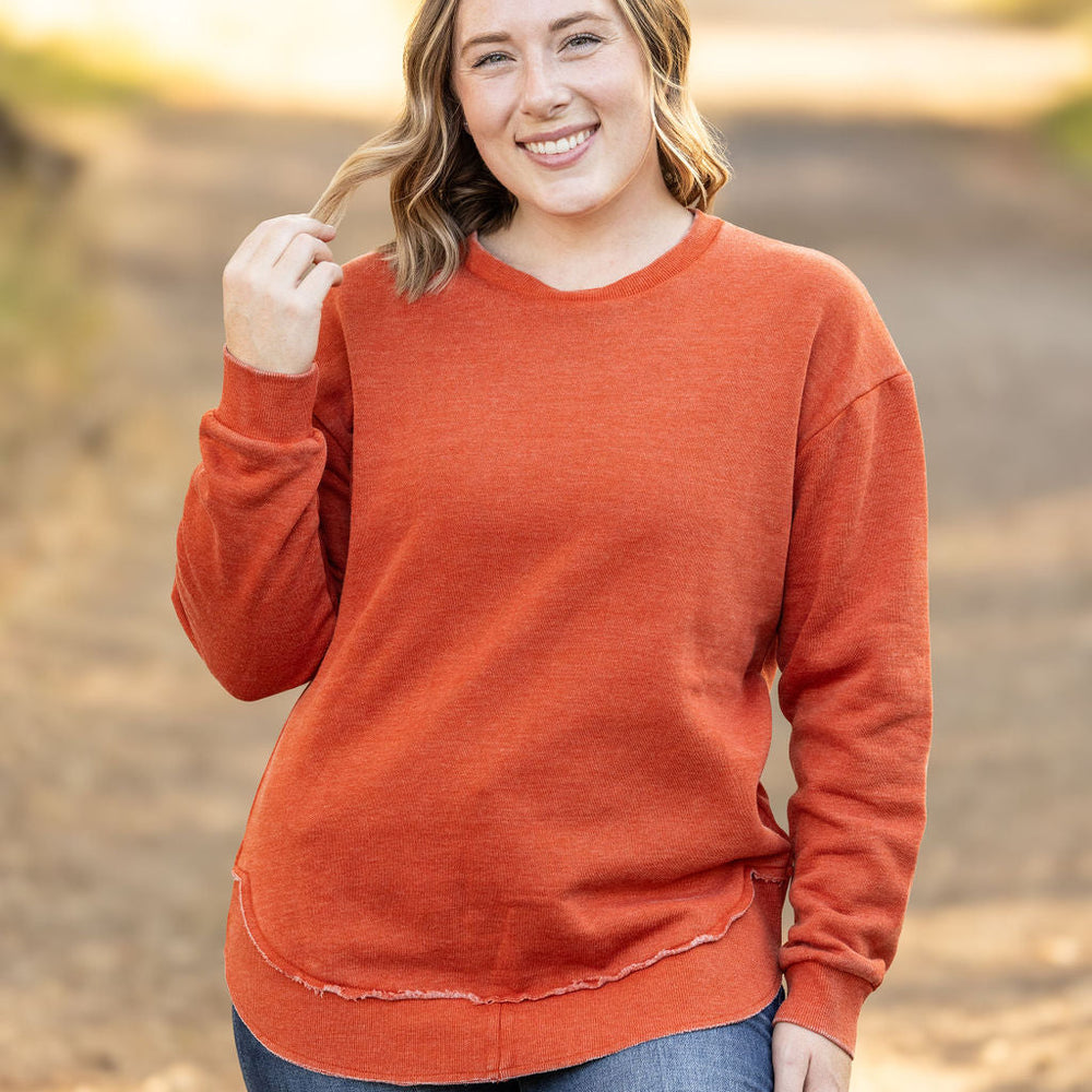 
                      
                        Vintage Wash Pullover - Rust
                      
                    