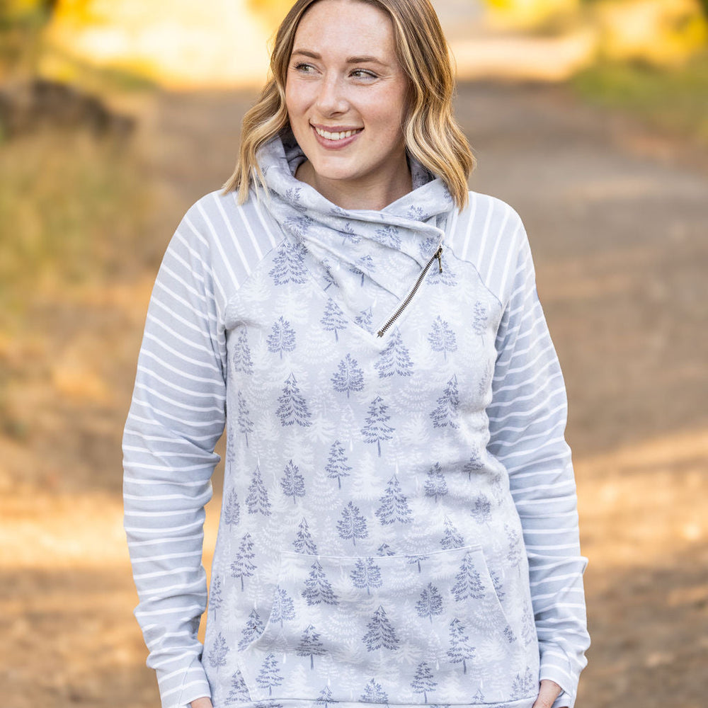 
                      
                        Classic Zoey ZipCowl Sweatshirt - Grey Trees and Stripes
                      
                    