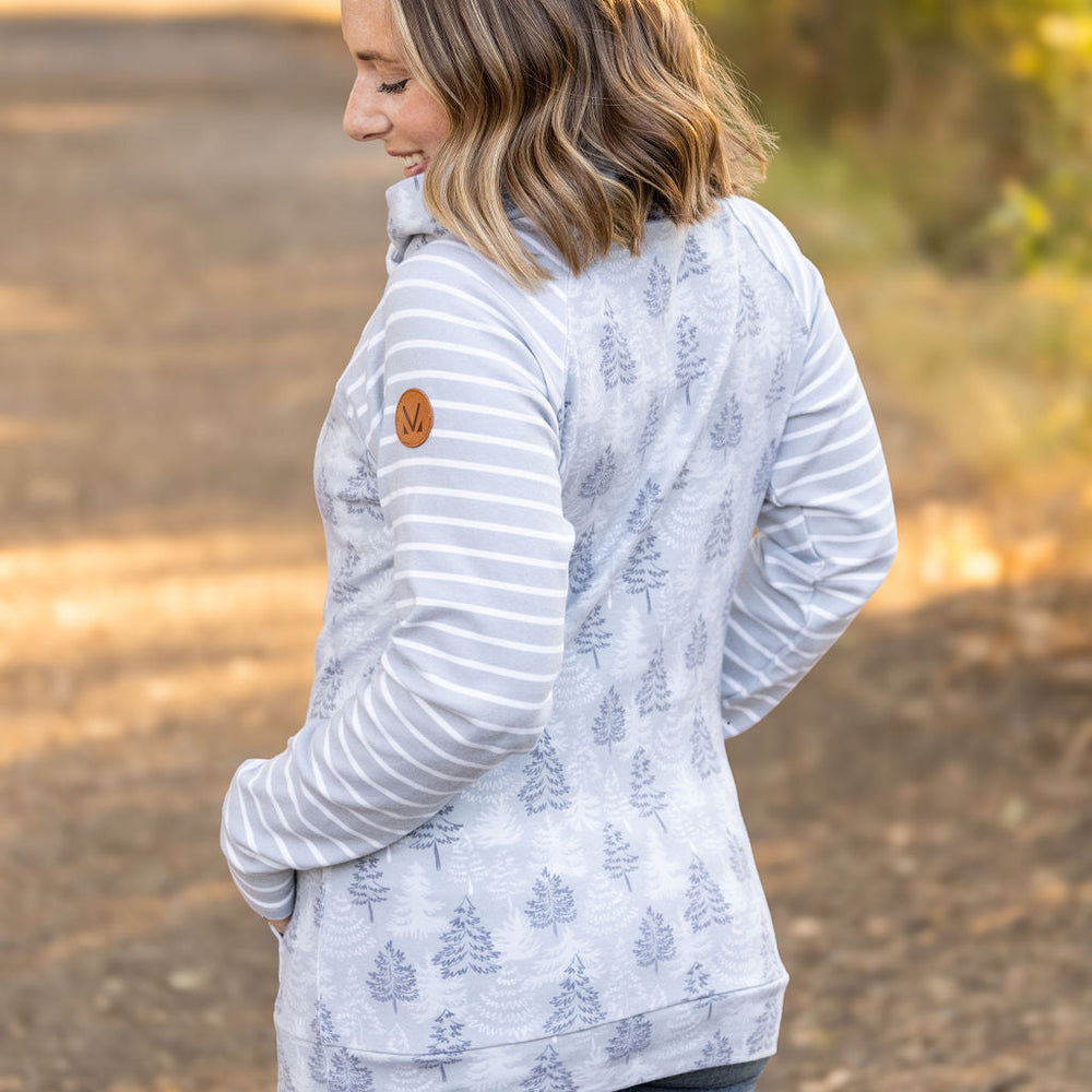 
                      
                        Classic Zoey ZipCowl Sweatshirt - Grey Trees and Stripes
                      
                    