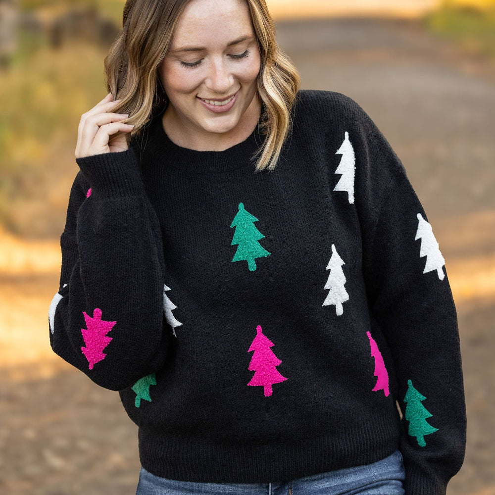 
                      
                        Festive Bright Trees Sweater
                      
                    