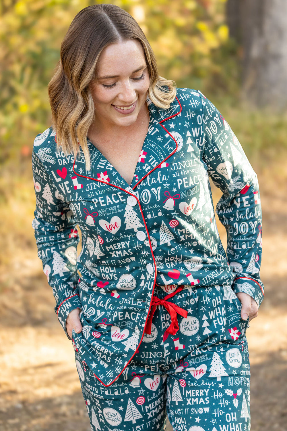 Evergreen Christmas Pajama Set