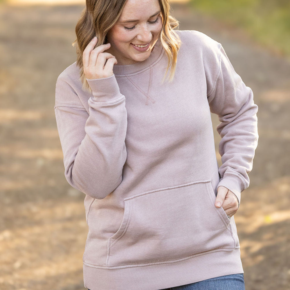 
                      
                        Vintage Wash Pocket Pullover - Blush Pebble
                      
                    