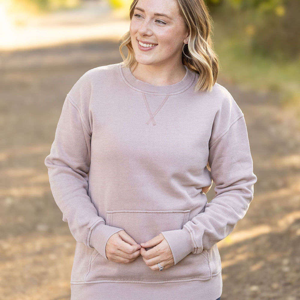 
                      
                        Vintage Wash Pocket Pullover - Blush Pebble
                      
                    