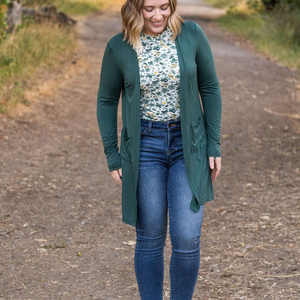 
                      
                        Blair Long Sleeve Top - Green Floral
                      
                    