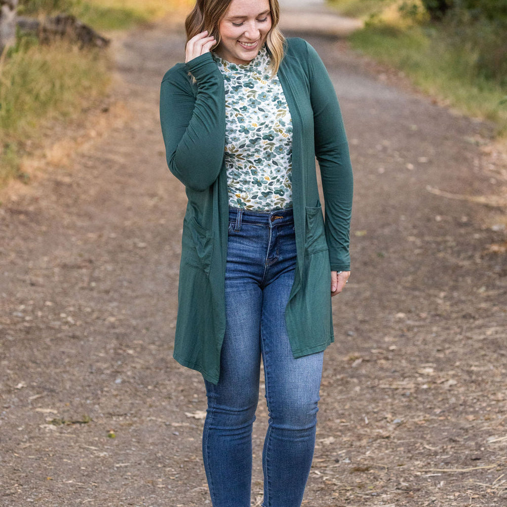 
                      
                        Blair Long Sleeve Top - Green Floral
                      
                    