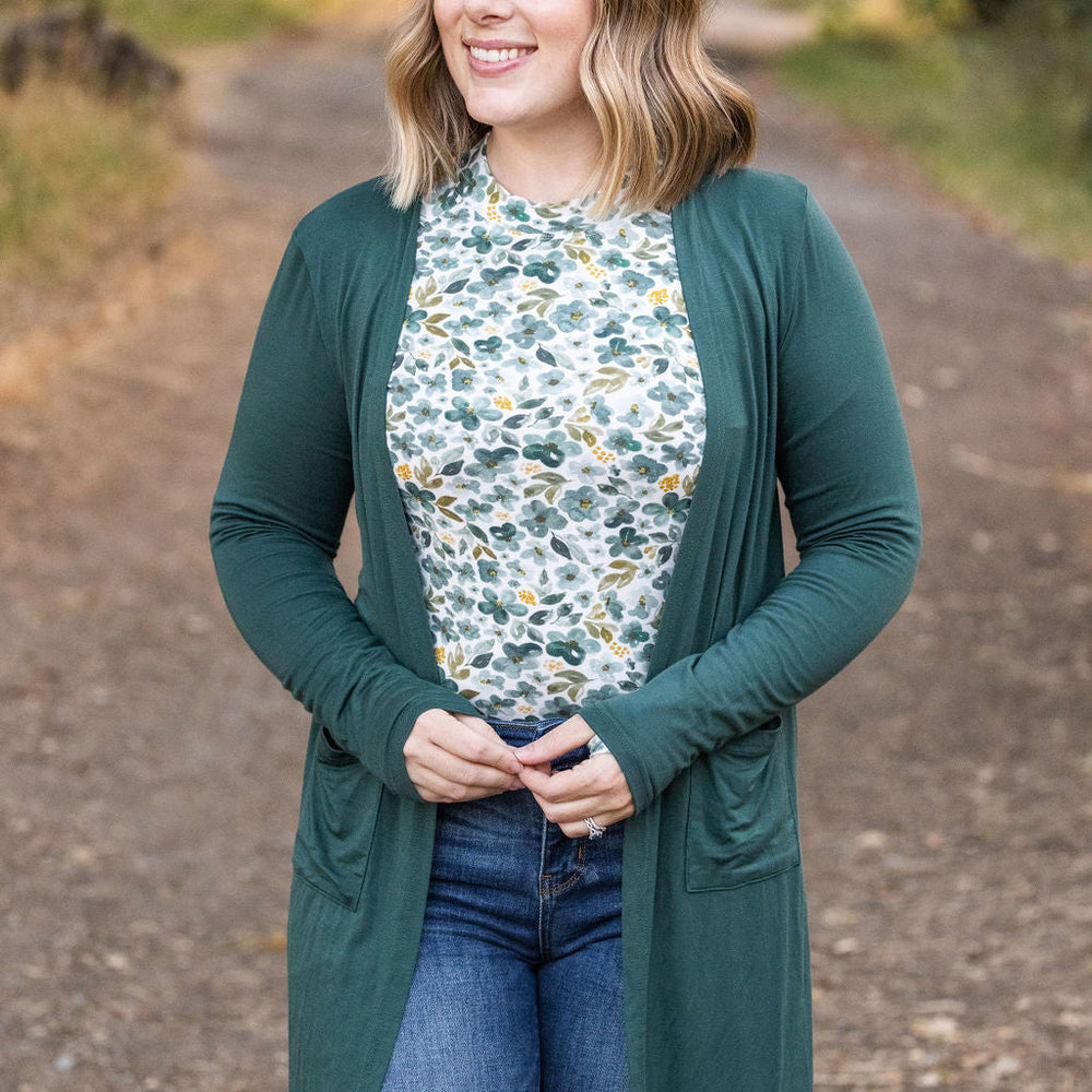 
                      
                        Blair Long Sleeve Top - Green Floral
                      
                    