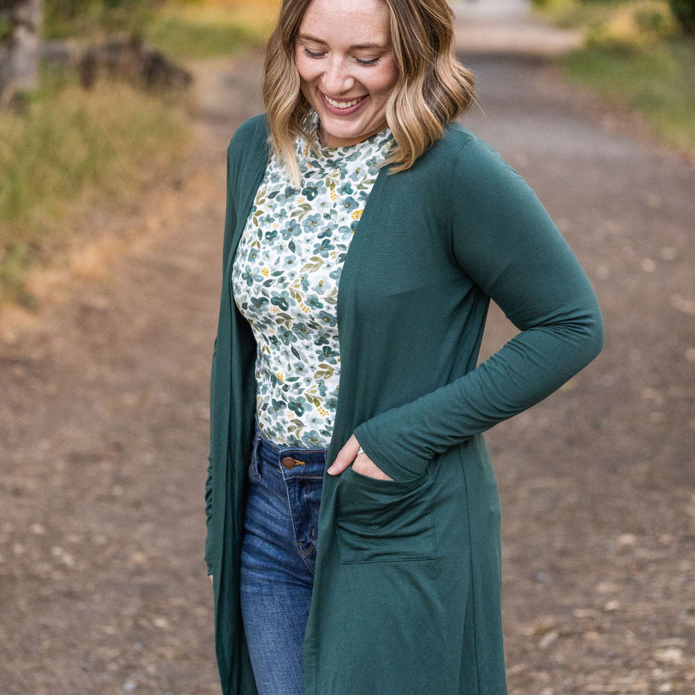 
                      
                        Blair Long Sleeve Top - Green Floral
                      
                    