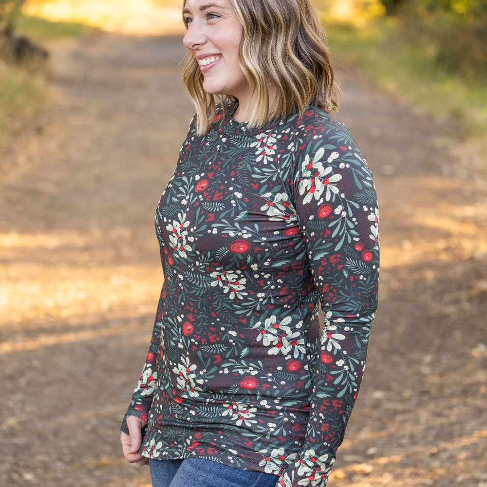 
                      
                        Blair Long Sleeve Top - Evergreen Christmas
                      
                    