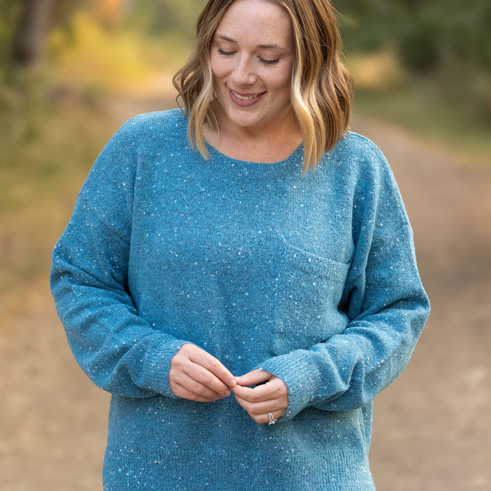 
                      
                        Confetti Sweater - Blue
                      
                    