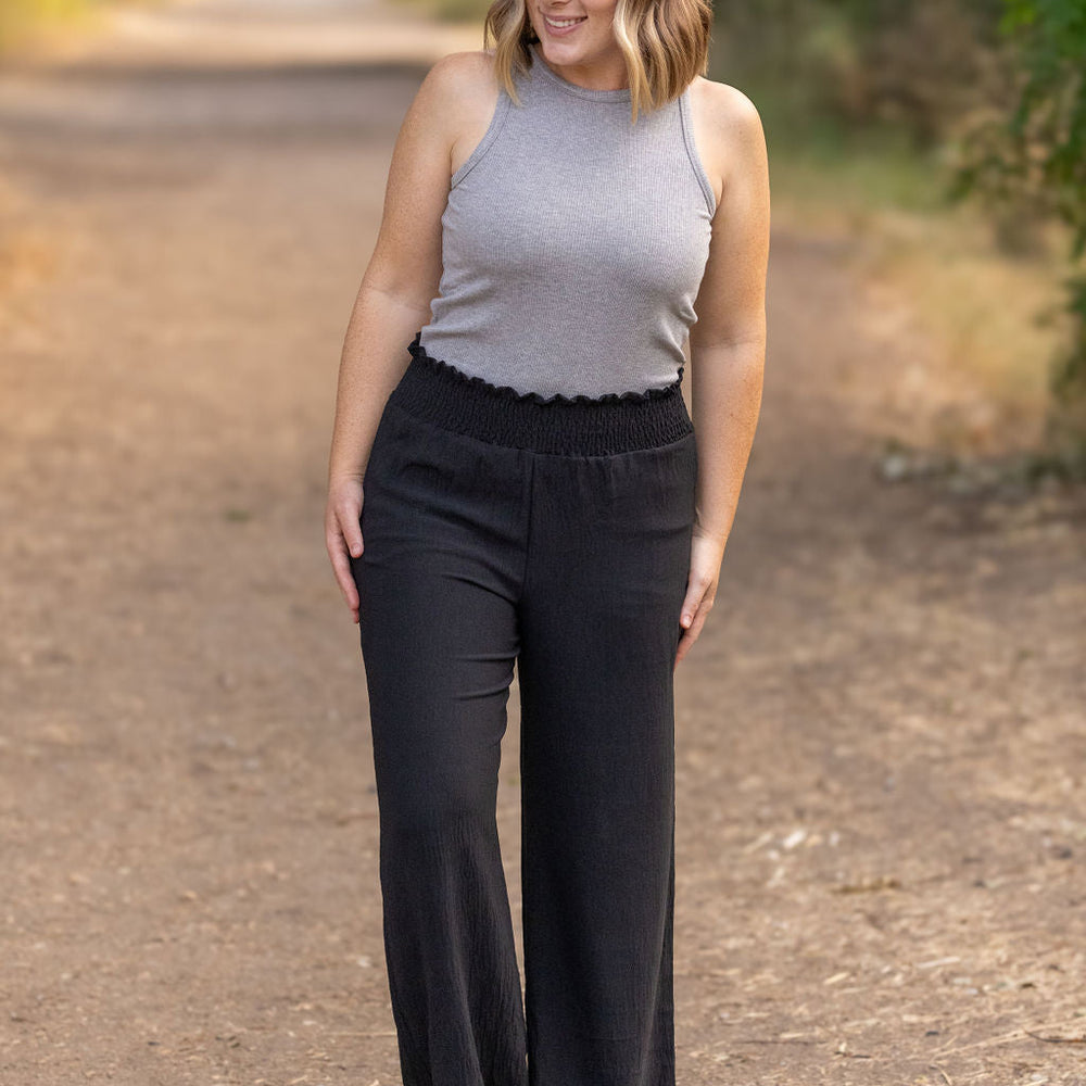 
                      
                        Presley Palazzo Pants - Black | Women's Wide-Leg Pants
                      
                    