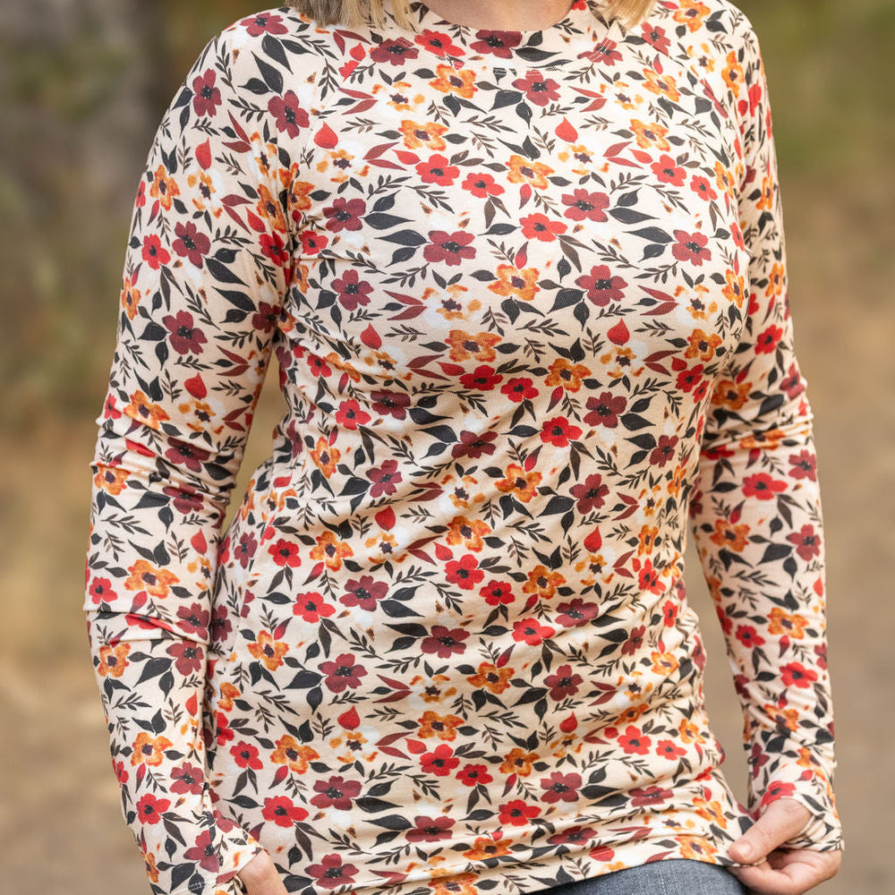 
                      
                        Blair Long Sleeve Top - Red Floral
                      
                    