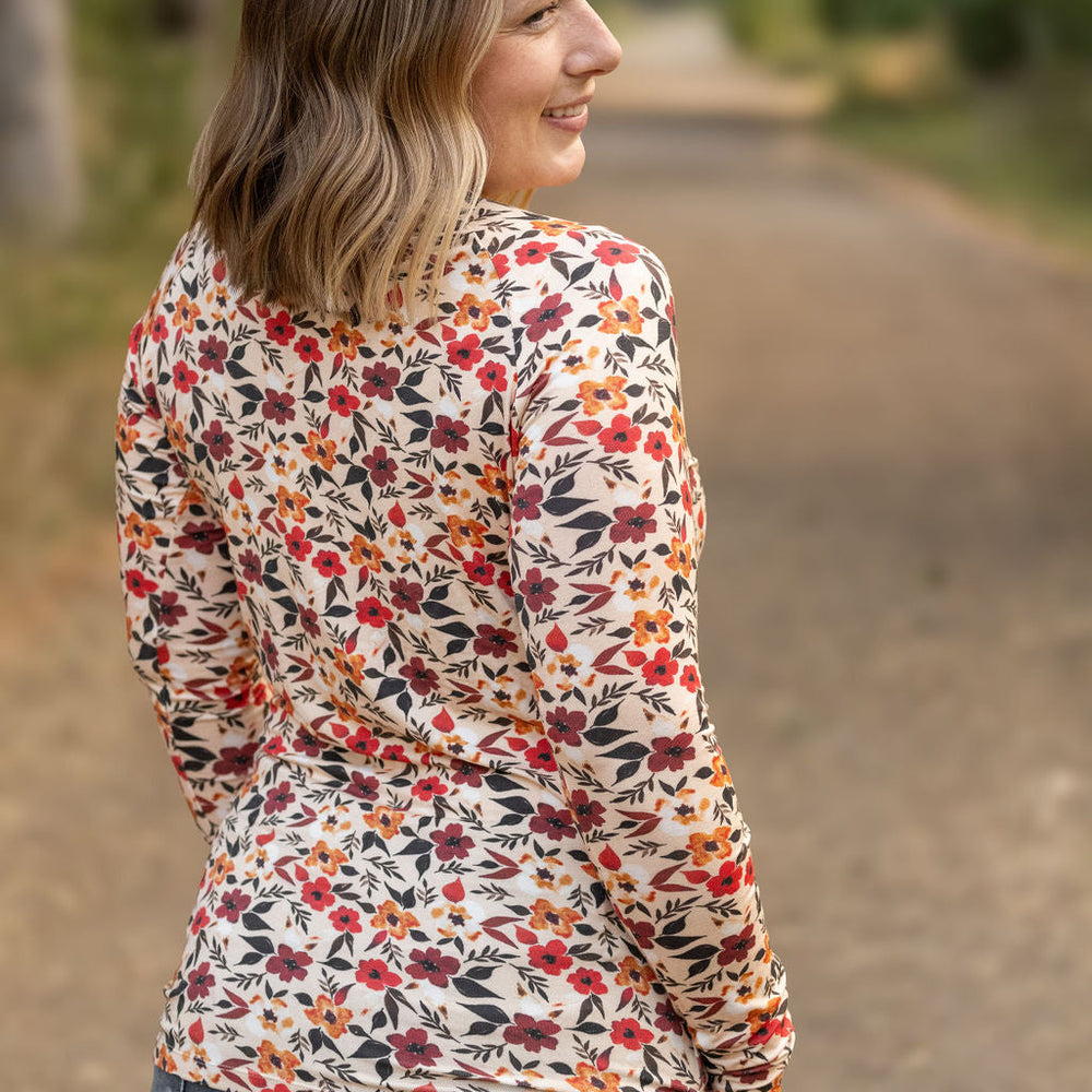 
                      
                        Blair Long Sleeve Top - Red Floral
                      
                    