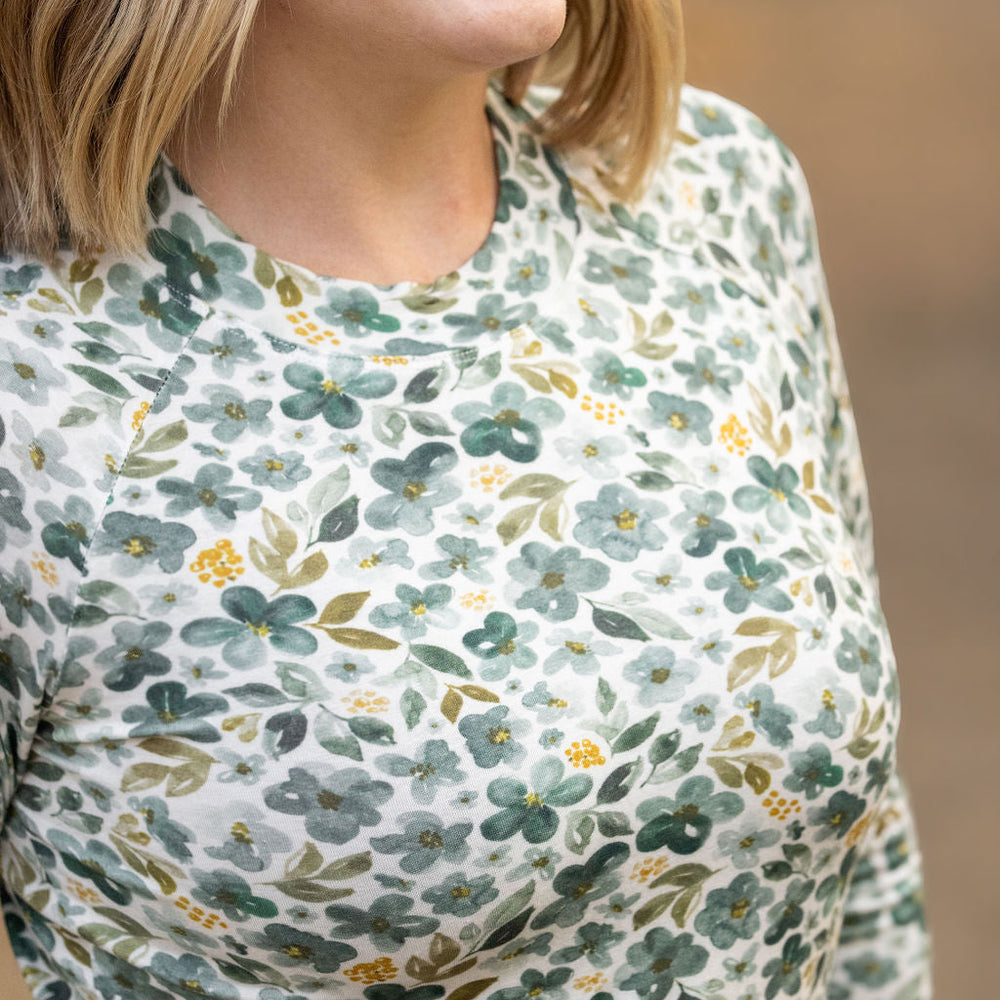 
                      
                        Blair Long Sleeve Top - Green Floral
                      
                    